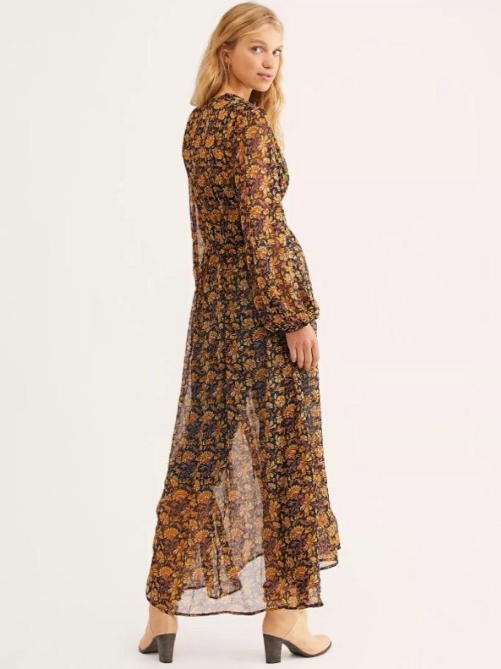 Free People Valerie Duster in honeysuckle - Picture 2 of 7